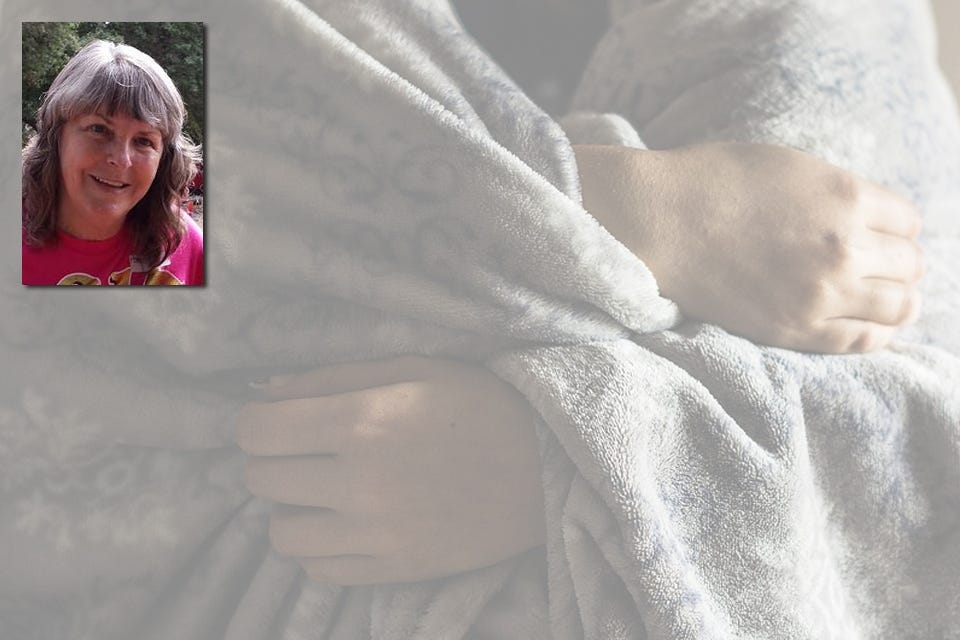 Community residents and businesses have donated blankets, scarfs, hats and gloves to the Helping Hands shelter for homeless people in the area, HH director Ann Sprague (inset) said.