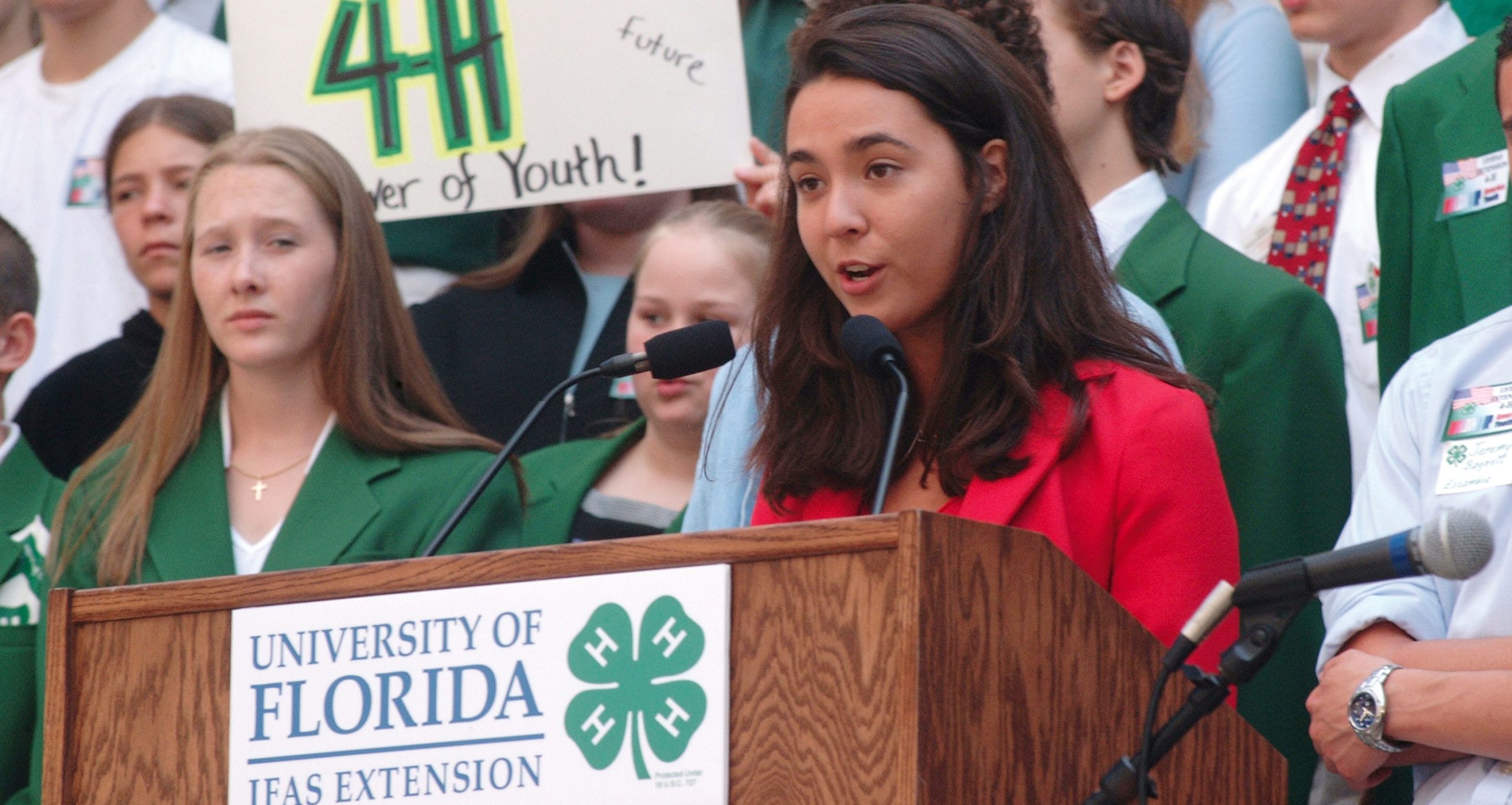 A 4-H member speaks during a 4-H Congress. [UNIVERSITY OF FLORIDA INSTITUTE OF FOOD & AGRICULTURAL SCIENCES | SPECIAL TO THE NEWS BULLETIN]