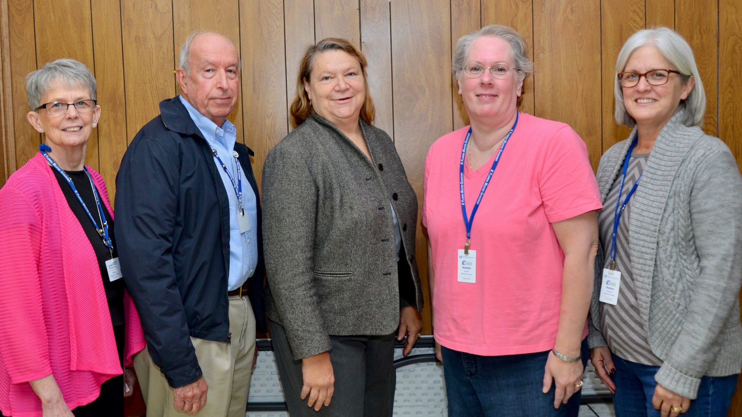 Here is the newly elected Board of Directors for the Okaloosa County Master Gardener Association: (from left) Lynda Penry, member at large; Dave Gordon, president; Janet Hays, secretary; Debbie Sewell, president elect; and Donna Edmiston, treasurer. [SPECIAL TO THE NEWS BULLETIN]