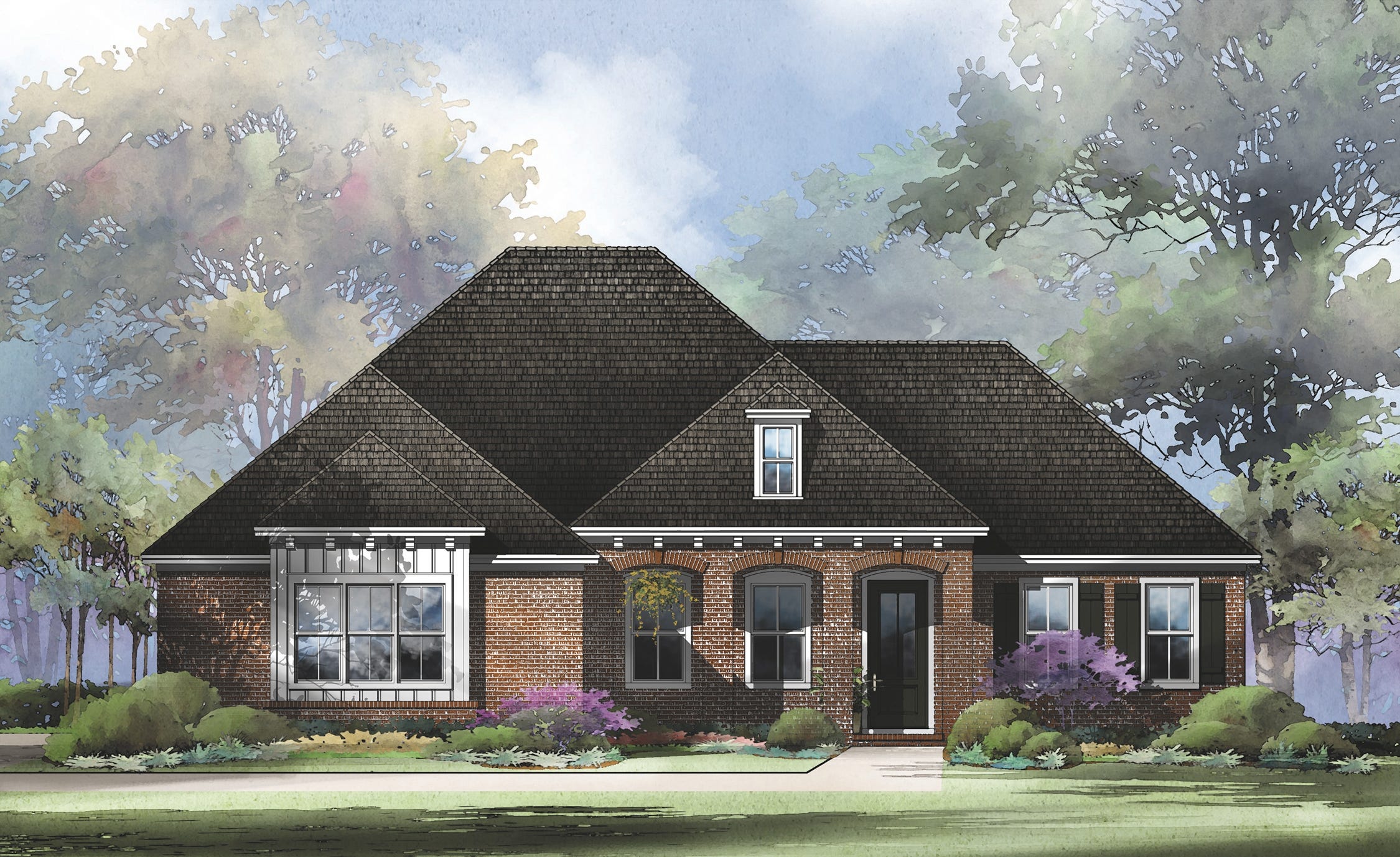 This is a rendering of the Randy Wise Homes house being sold in Baker to benefit two Northwest Florida organizations. [SPECIAL TO THE NEWS BULLETIN]