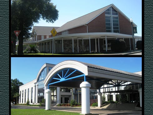 First Presbyterian Church of Crestview (top row) is one of two downtown churches to be rezoned back to its original zoning, removing it from the multi-use zoning imposed last year.
LifePoint Church will be re-rezoned under an ordinance expected to pass the City Council at its Oct. 26 meeting.