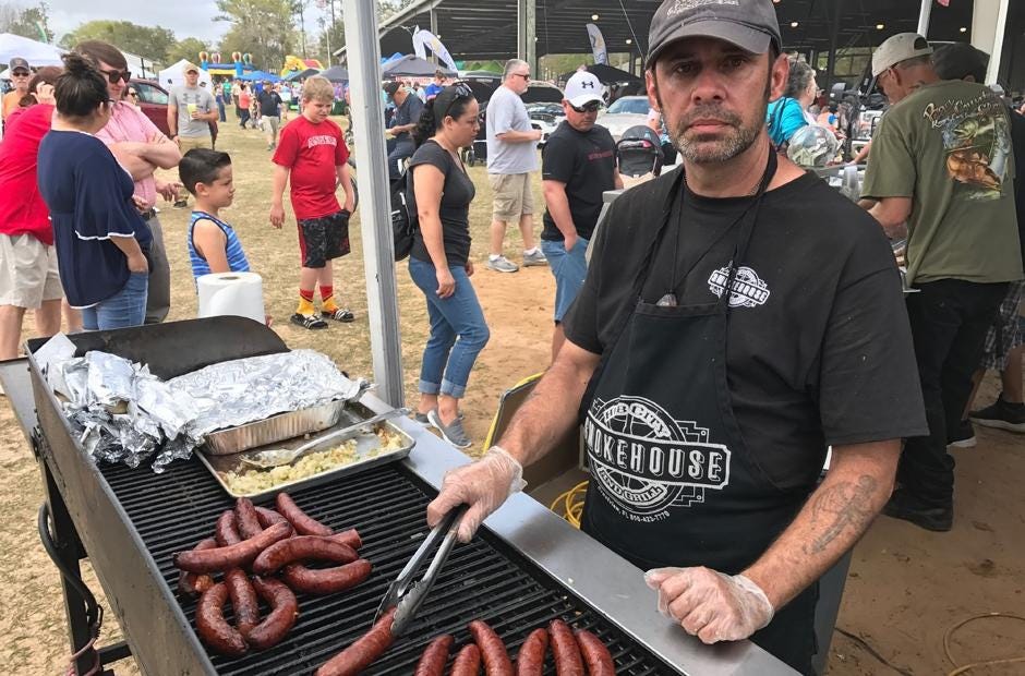 Hub City Smokehouse participated in the 2017 Triple B competition and has won several People's Choice awards. [MARK JUDSON/NEWS BULLETIN]