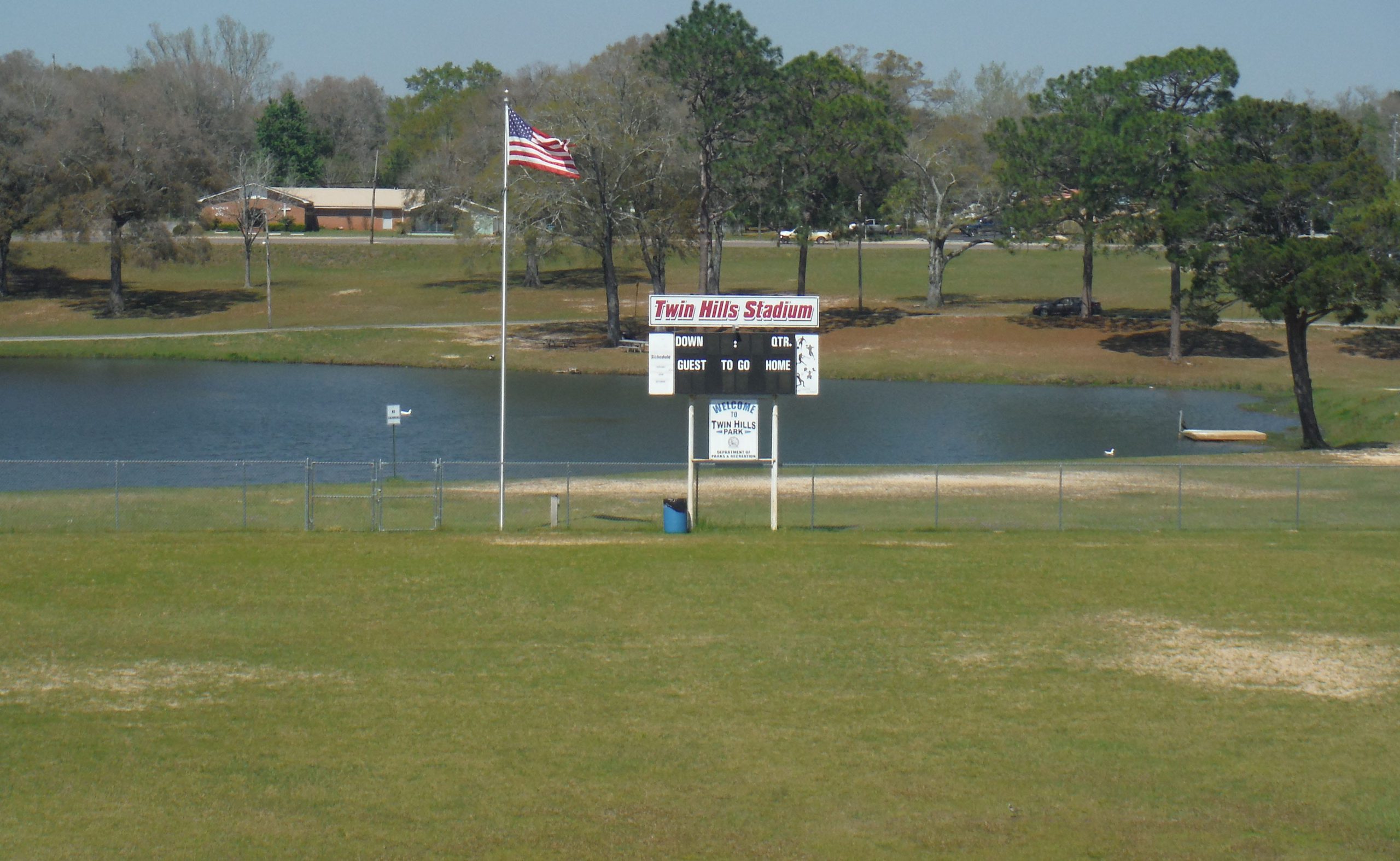 The football field at Twin Hills Park will host two Easter egg hunts on Easter weekend. [AARON JACOBS|NEWS BULLETIN]