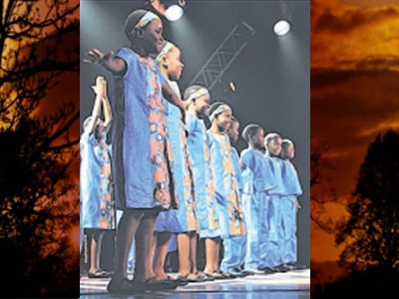 The Daraja Children’s Choir of Africa — a Ugandan faith-based ensemble, pictured performing — will sing this Sunday at Emmanuel Baptist Church and St. Mark United Methodist Church in Crestview.