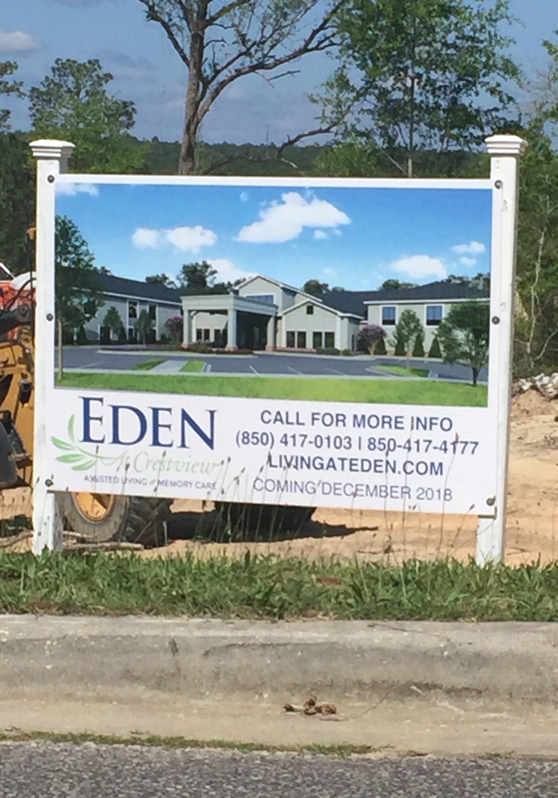 Construction should be finished in December at the Eden at Crestview assisted living community. [SPECIAL TO THE NEWS BULLETIN]