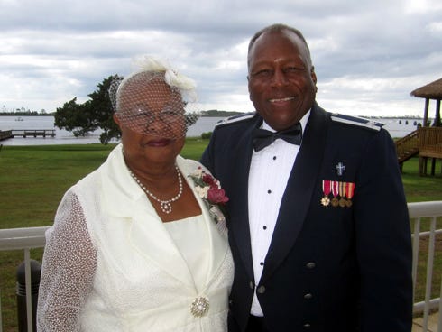 Ikie and Chaplain Col. (retired) Walter Beamon celebrated their 50th anniversary Saturday at Hurlburt Field's Soundside Club.