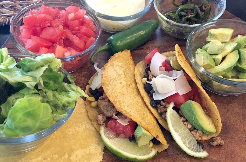 Make homemade tacos with a mix of traditional and fresh local ingredients. [PAMELA H. ALLEN | SPECIAL TO THE NEWS BULLETIN ]
