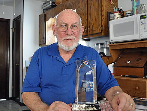 Crestview resident George Liedel, Florida's 2013-2014 Knight of the Year, sets an example for community involvement, resident Herb Fosman says. "He is absolutely amazing," Fosman said. "He acts like he is 26 ... he puts a lot of younger members to shame."
