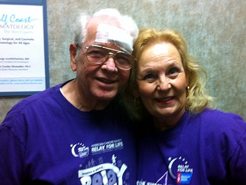 Gary and Nancy Snyder of Crestview, who have each experienced cancer, support the American Cancer Society and other survivors by fundraising and participating in Crestview's Relay For Life.