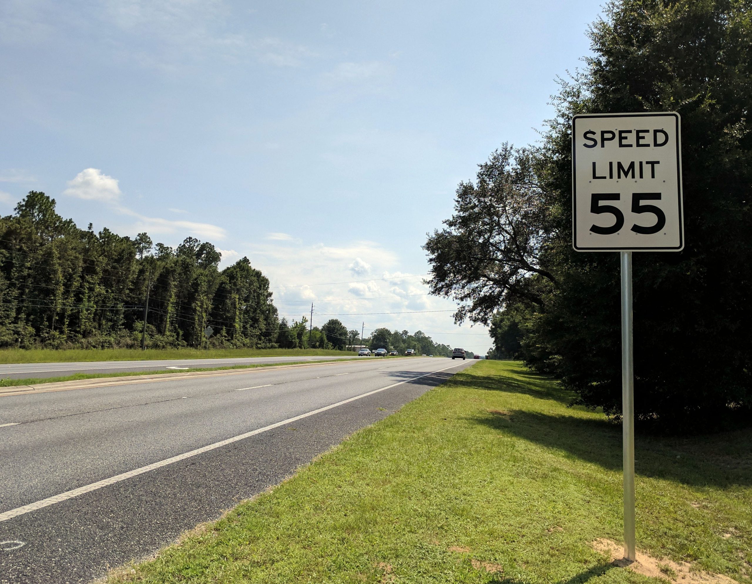 Florida Department of Transportion placed new signs along side the section of U.S. Highway 90 where the speed limit was raised by 10 mph.

[KAYLIN PARKER/NEWS BULLETIN]