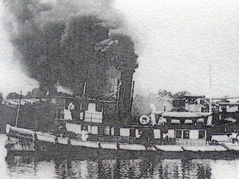 The steamer “Okaloosa,” which plied the route between Milton and Pensacola, inspired Rep. William Mapoles' name for the new county he proposed.