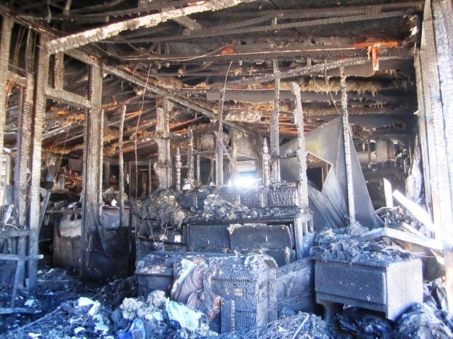 The Golden family safely evacuated a Wednesday morning fire in their Mount Olive Estates home.