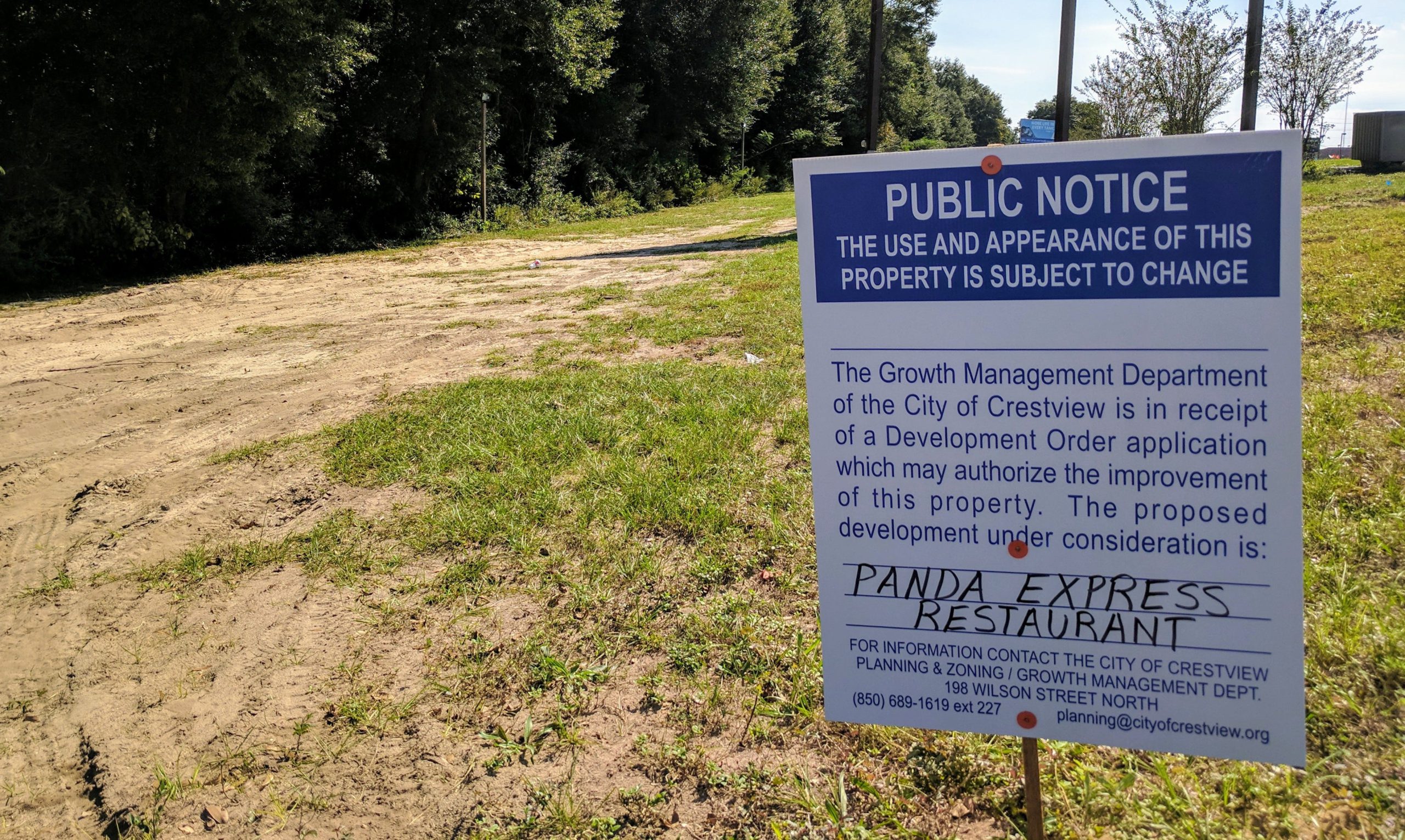 Panda Express will be located next to the Zaxby's on State Road 85.

[KAYLIN PARKER/NEWS BULLETIN]