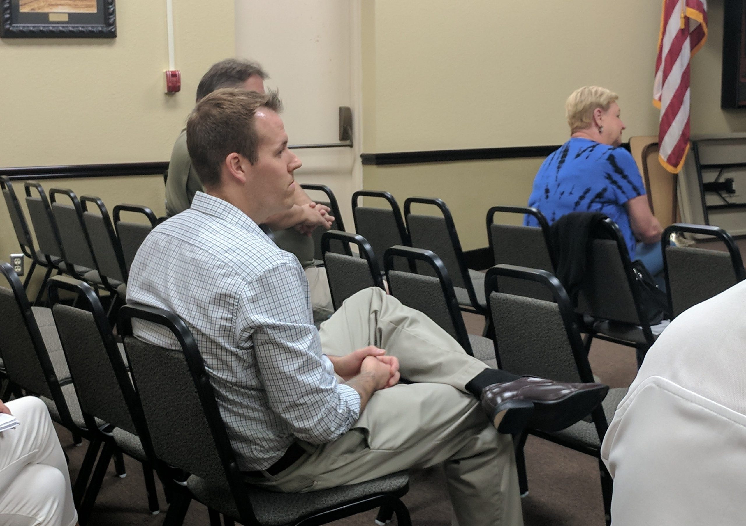 Andrew Pratt spoke to the city council Monday, Nov. 5. Pratt is against Loomis Bros. Circus coming to Crestview. 

[KAYLIN PARKER/NEWS BULLETIN]