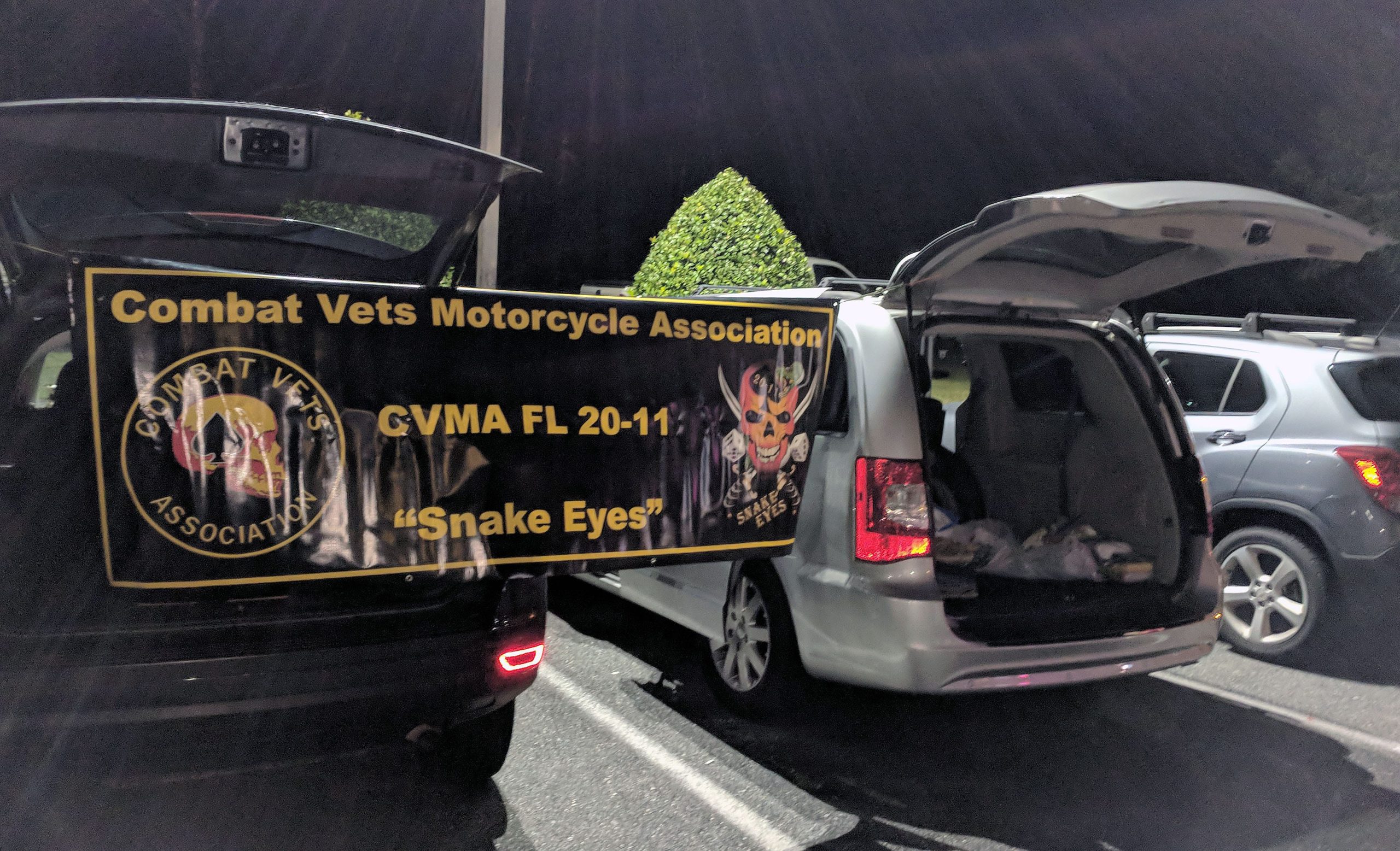 The Combat Veterans Motorcycle Association (CVMA) chapter FL 20-11 , also called "Snake Eyes," dedicated their bike night to gather cold weather donations for the homeless during "Operation Cold Front" at Johnny O'Quigley's on Nov. 29. [KAYLIN PARKER | NEWS BULLETIN]