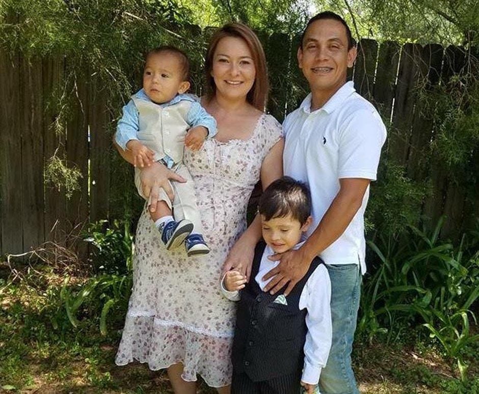 Becky and Vicente Ramirez are pictured with their sons, Cade (left) and Ison. [SPECIAL TO THE NEWS BULLETIN]