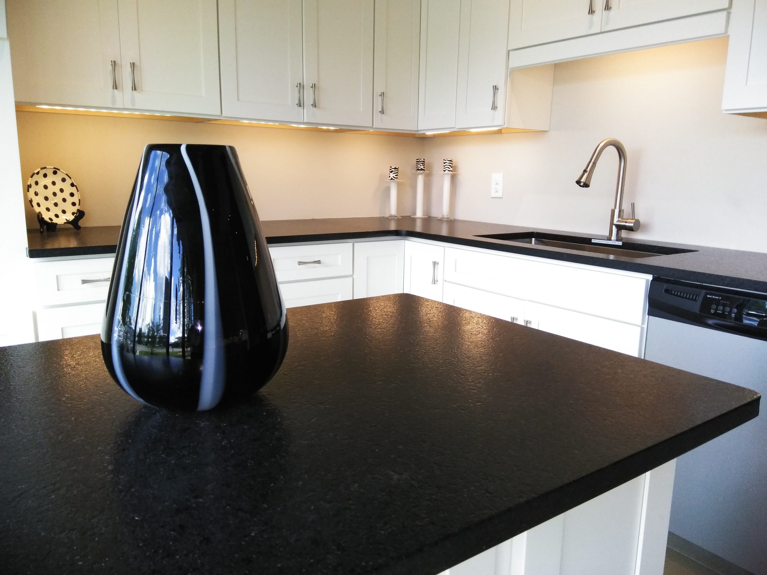 This Shaker design with simple panels and angles is a popular selection, according to BT Kitchen and Bath sales manager John Cassady.