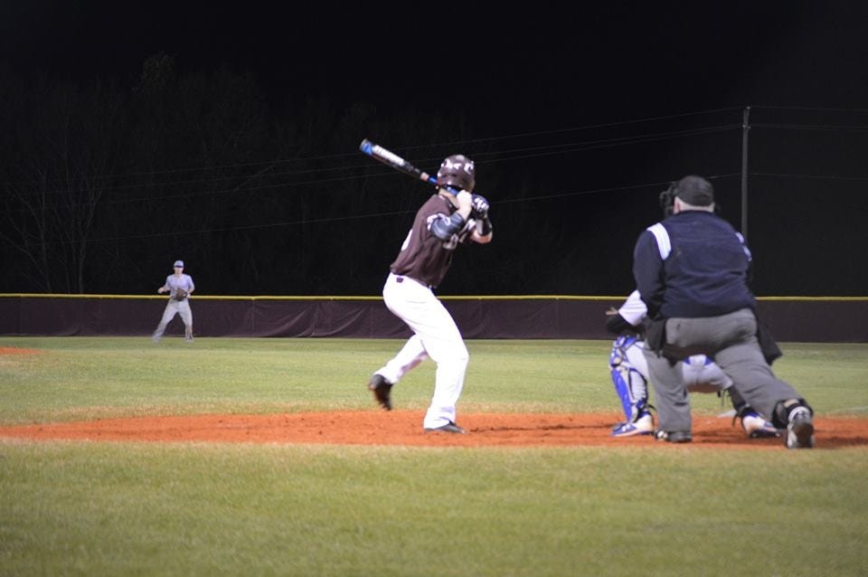 A Baker player prepares for a pitch.[CONTRIBUTED PHOTO]