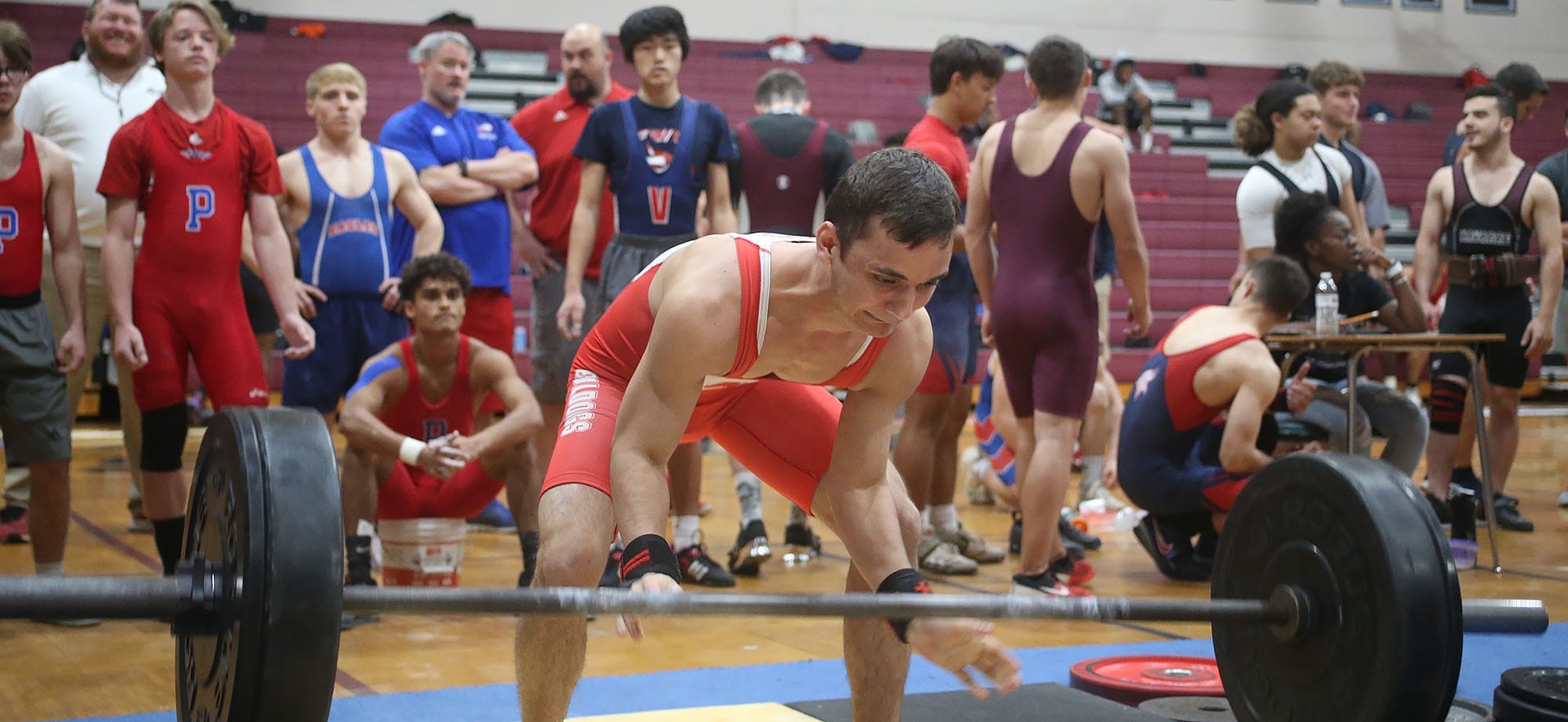 Crestview's Javon Alto finished sixth in the 119-pound class in Friday's Region 1-2A weightlifting meet at Navarre High. The senior benched 170 pounds and had a clean and jerk of 145 pounds for a 315-pound total. [MICHAEL SNYDER/DAILY NEWS]