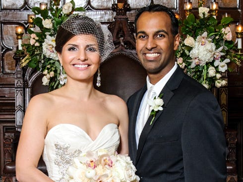 Newlyweds Erica and Neel Kumar