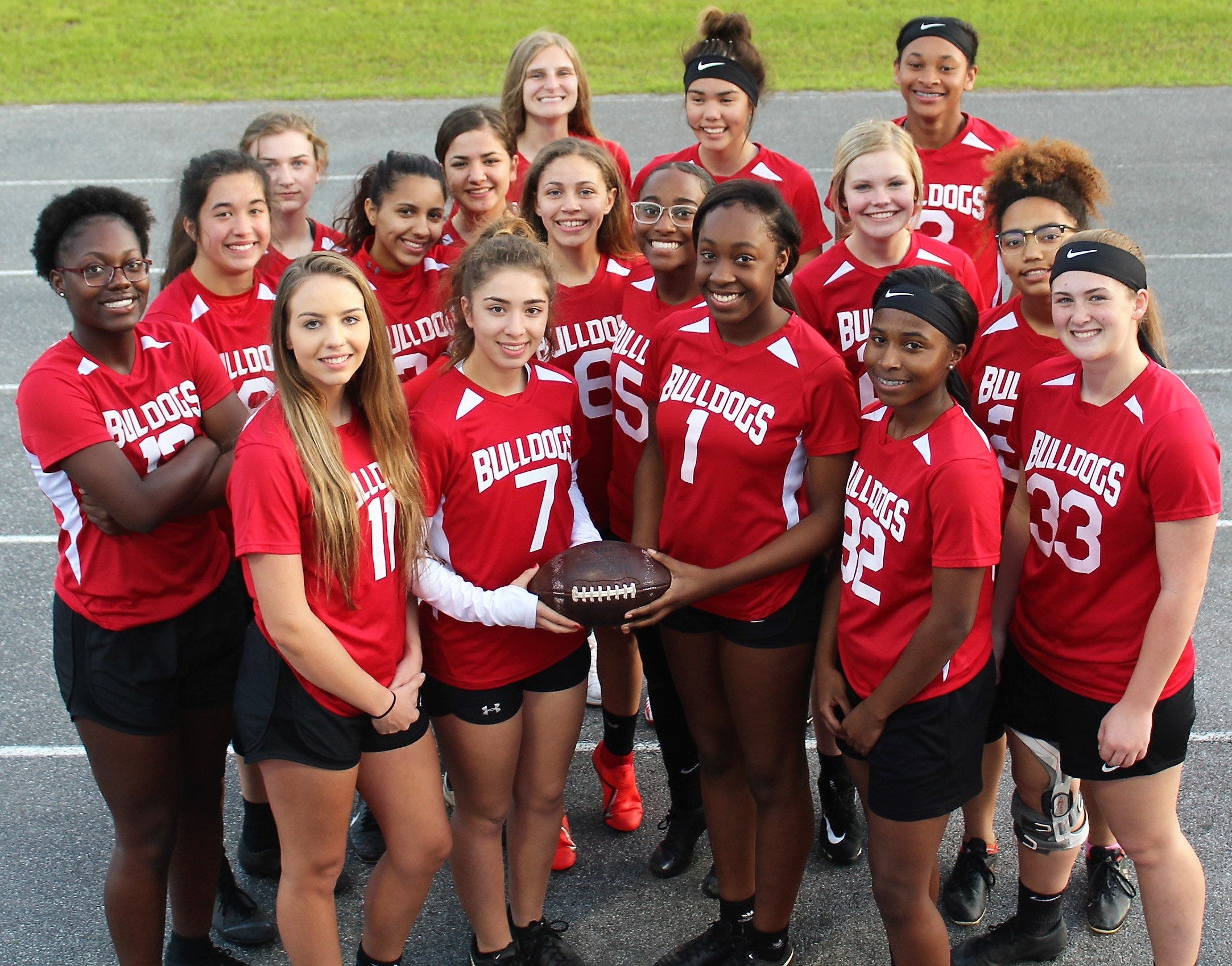 Members of the Crestview flag football team are pictured. [CONTRIBUTED PHOTO]