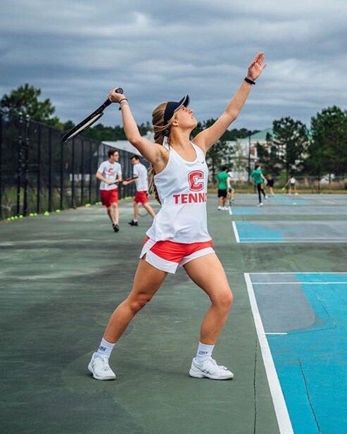 Elise Medlock served as captain of the tennis and soccer teams. [CONTRIBUTED PHOTO]