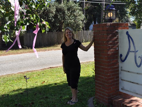 Angela Quertermous, owner of Angel’s Speakeasy in Crestview, is a five-year breast cancer survivor. Through her recently opened business, Quertermous plans to give back to several charitable causes each month.