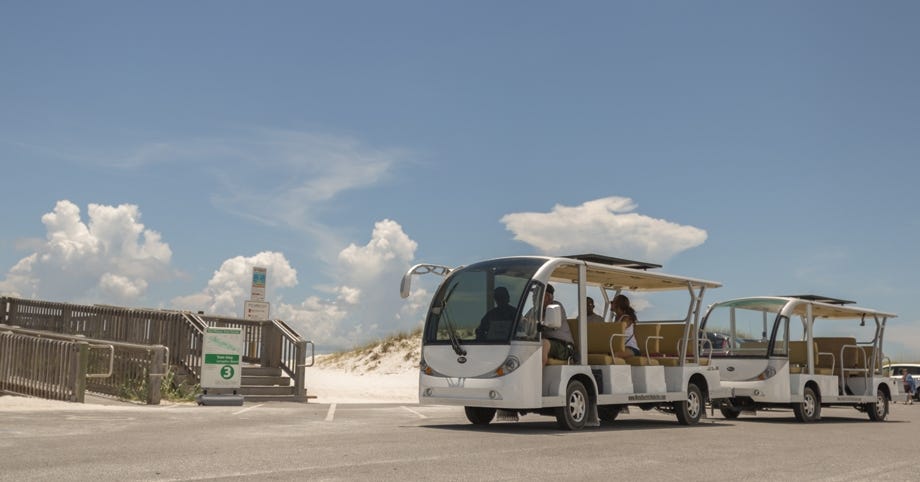 Trams are among the new services available at Fort Pickens. [Special to Gatehouse Media Florida]