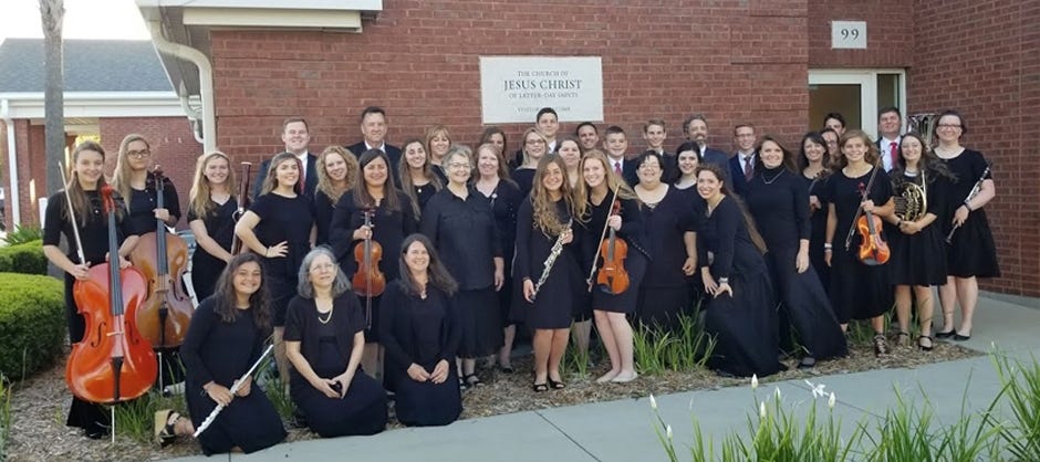 The Church of Jesus Christ of Latter-Day Saints orchestra and choir's "I Believe in Christ" performance was their first in Destin. [CONTRIBUTED PHOTO]