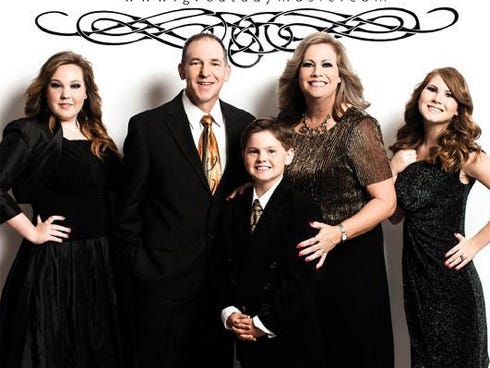 Great Day gospel group members are, from left, Lisa Ann, Bill, Steven, Brenda and Sara Lynn Ferguson.