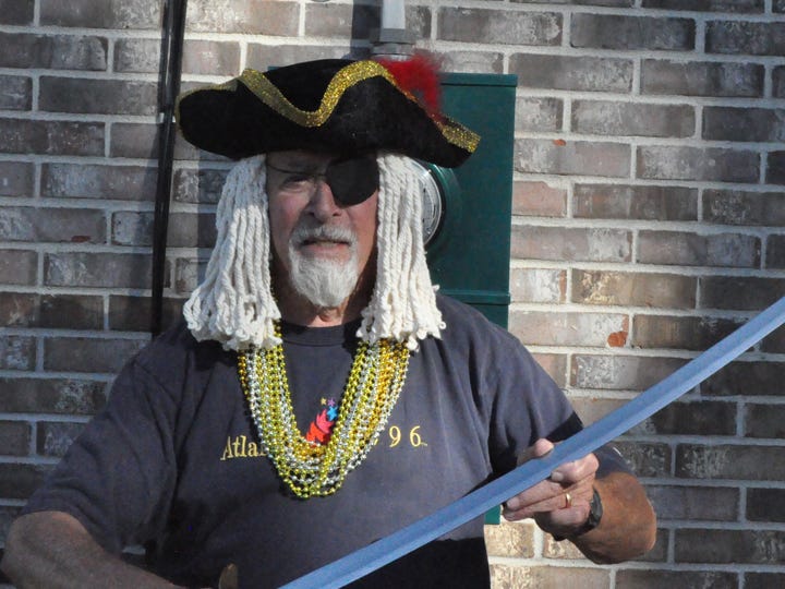 Ron Medlock appears as Capt. Gray Beard, who will entertain visitors during his pirate show.