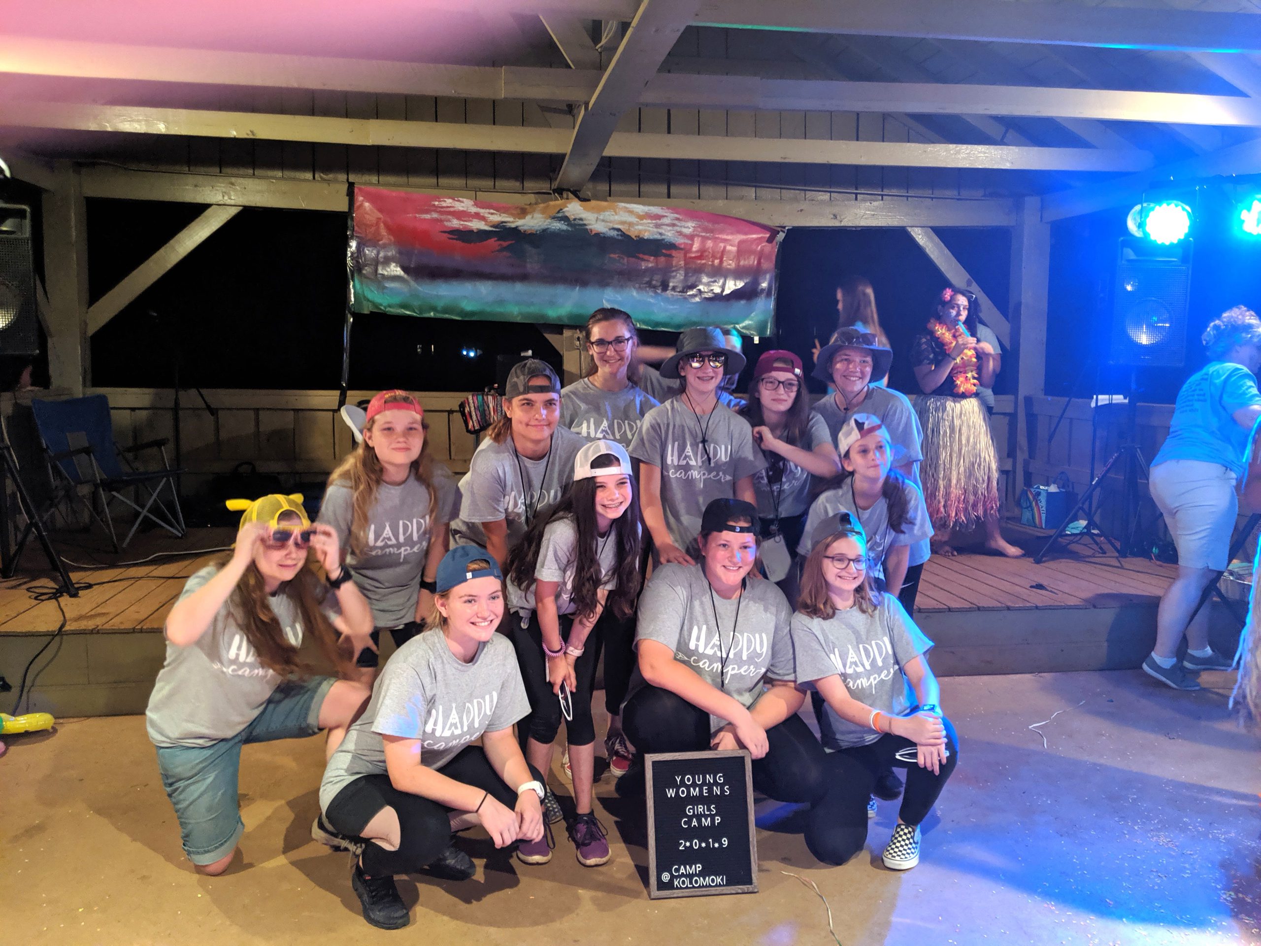 Girls from Crestview are shown at the camp in Georgia. [CONTRIBUTED PHOTOS]