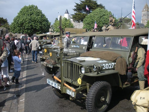 World War II-era vehicles will be on display this summer in front of the town's castle during Noirmoutier's "Wings of Victory" celebration.