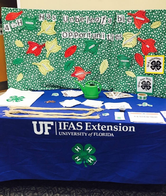 One of the Extension Office's fall booths is pictured. [CONTRIBUTED PHOTO]