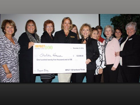 A $125,000 grant to Shelter House is one of the most recent donations presented by Impact 100 group members.