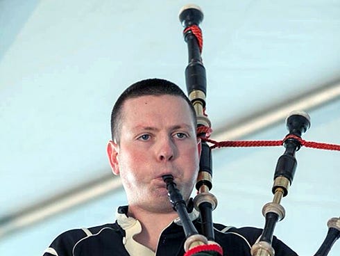 Robert MacDermott — who plays bagpipes throughout Northwest Florida — will perform Feb. 24 at the Crestview Public Library.