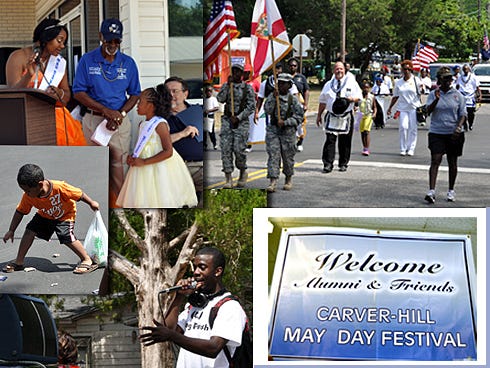 Scenes from last year's May Day celebration.