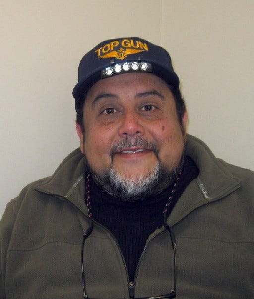 James "Oso" Wallman will be recording people's food stories Fridays in January at the Baker Block Museum. "Depending on how it goes, the stories may continue afterward," he said. [RENEE BELL | News Bulletin]