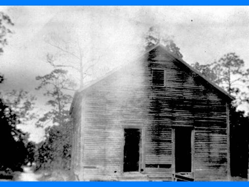 Wandering livestock often interrupted classes at Laurel Hill School, pictured after the 1910s, among other schools in early Okaloosa County.