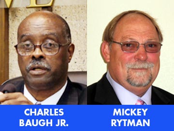 Incumbent Charles Baugh Jr. is being challenged by Mickey Rytman for the Crestview City Council Precinct 3 seat.