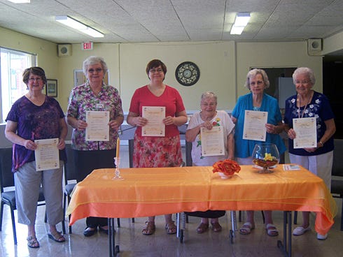 New officers for Take Off Pounds Sensibly's Crestview Chapter 0325 include Florette Murchison, leader, Jane McConnell, co-leader, Kimberly Cook, secretary, and Grace Bratton, treasurer. Agnes Parker, lead, and Mary Bell, assistant, will record members' weight.