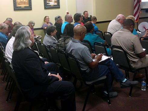 North Okaloosa residents packed Crestview City Hall's Council Chamber of Monday as members of the Lundy family expressed concern for the William "Bill" Lundy memorial and the Confederate battle flag's fate.