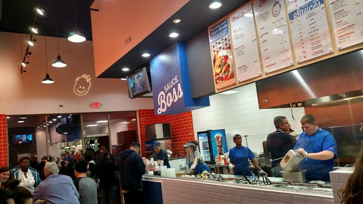 This photo was taken about two weeks ago at the grand opening of the Hot Head Burritos in Las Vegas. Crestview will soon be getting its own Hot Head Burritos, with the new restaurant expected to open in mid-February.