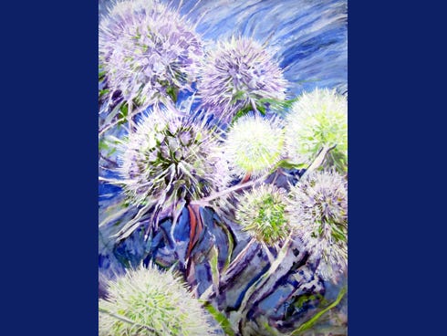 Charlotte Parrish's "Thistle Ballet" is a nature study.