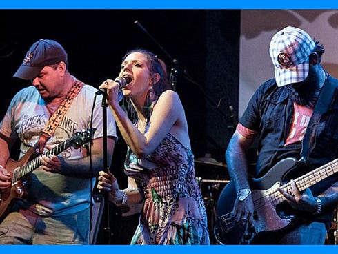 RevFest 2014 host band New Earth Army members are Chavis Hobbs, guitar; Carly Foster, vocals; Michael Flatau, bass; Josh Zook, saxophone; and Jacoby Jackson, drums. Ben Jackson is not pictured.