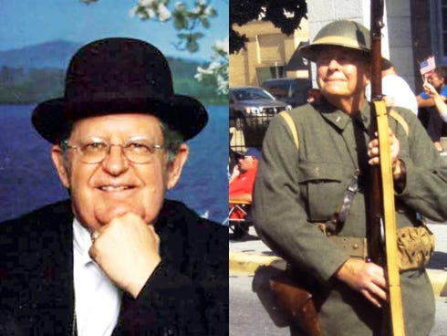 Pix
Special to the News Bulletin
Centennial1
Crestview historian and historic impersonator Jim Moore will portray Okaloosa County founder William H. Mapoles Jan. 22 and 23 during the city's first centennial celebration event.

Centennial2
Historic impersonator Stan Schneider brings his World War I presentation to Warriors Hall for the first Crestview Centennial Celebration event.