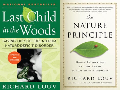 Librarian Sandra Dreaden said with his book, "Last Child in the Woods," author Richard Louv sparked a debate that spawned an international movement to reconnect kids and nature.