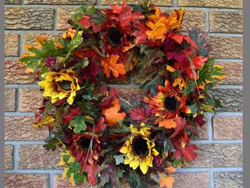 A basic fall wreath is simple to make and could be a fun family project, Janice Lynn Crose says.