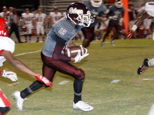 Kalee Ciurleo, seen here against Blountstown earlier this season, scored one of five Baker touchdowns on Friday as the Gators beat Rocky Bayou Christian 35-10.