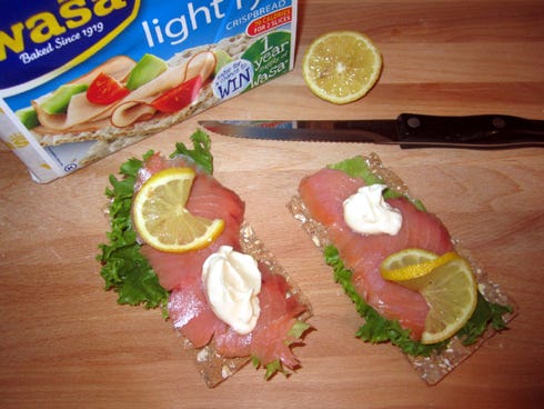 A smoked salmon sandwich recipe has omega 3 fatty acids.